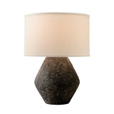 Yukon Table Lamp 23", Lava Rock with White Shade