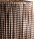 Yukon Table Lamp 23", Lava Rock with Brown Gingham Printed Shade
