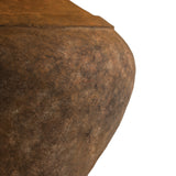 Welles Table Lamp 21", Rustic Brown with Brown Gingham Printed Shade