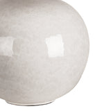 Syrene Table Lamp 21", Glossy Chalk with White Shade