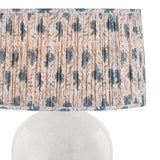 Syrene Table Lamp 21", Glossy Chalk with Slate Bloom Printed Shade