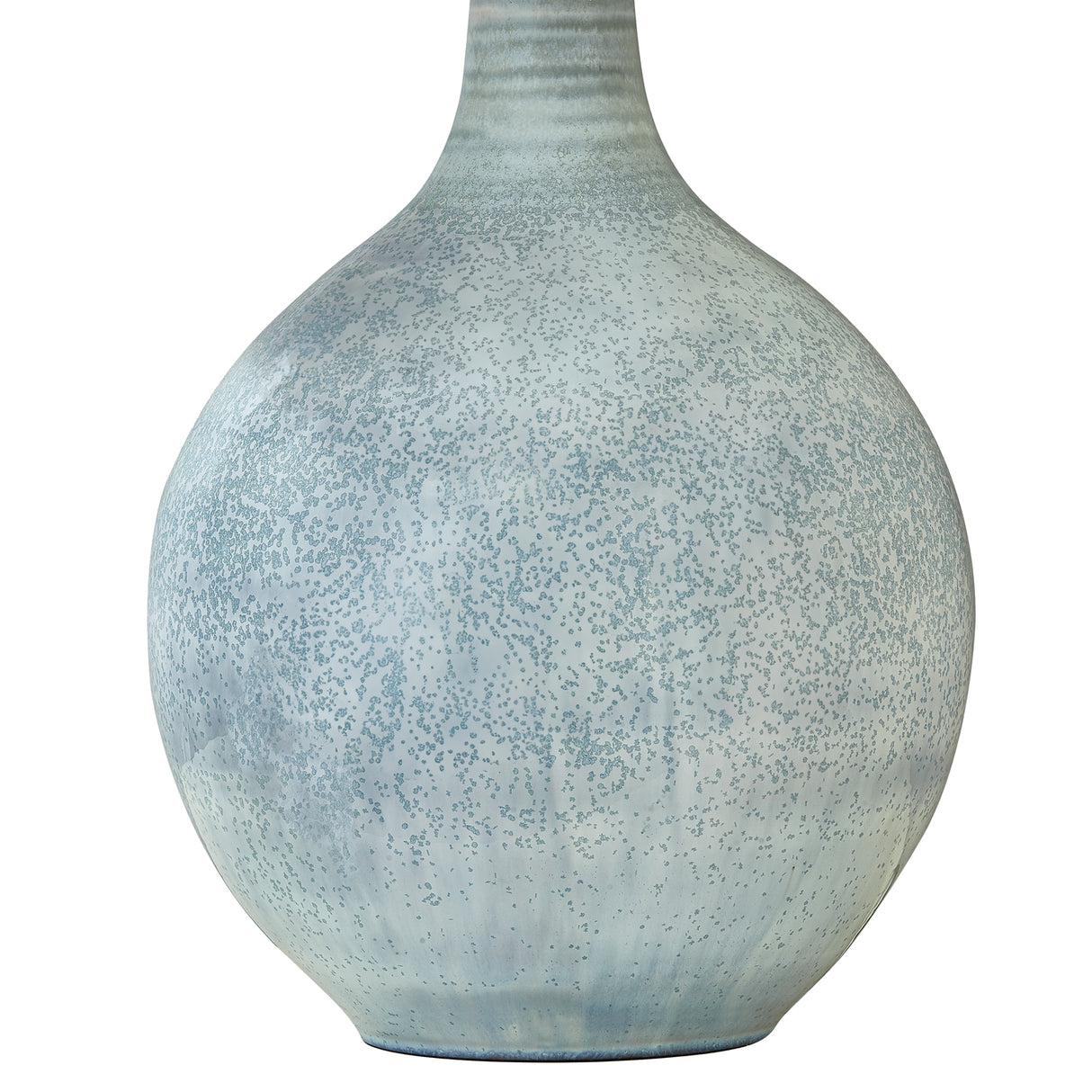 Jessa Table Lamp 27", Light Blue Glaze with Slate Bloom Printed Shade