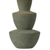 Andrea Table Lamp 27", Moss Ceramic with Beige Shade