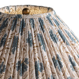 Andrea Table Lamp 27", Whitewashed Ceramic with Slate Bloom Printed Shade