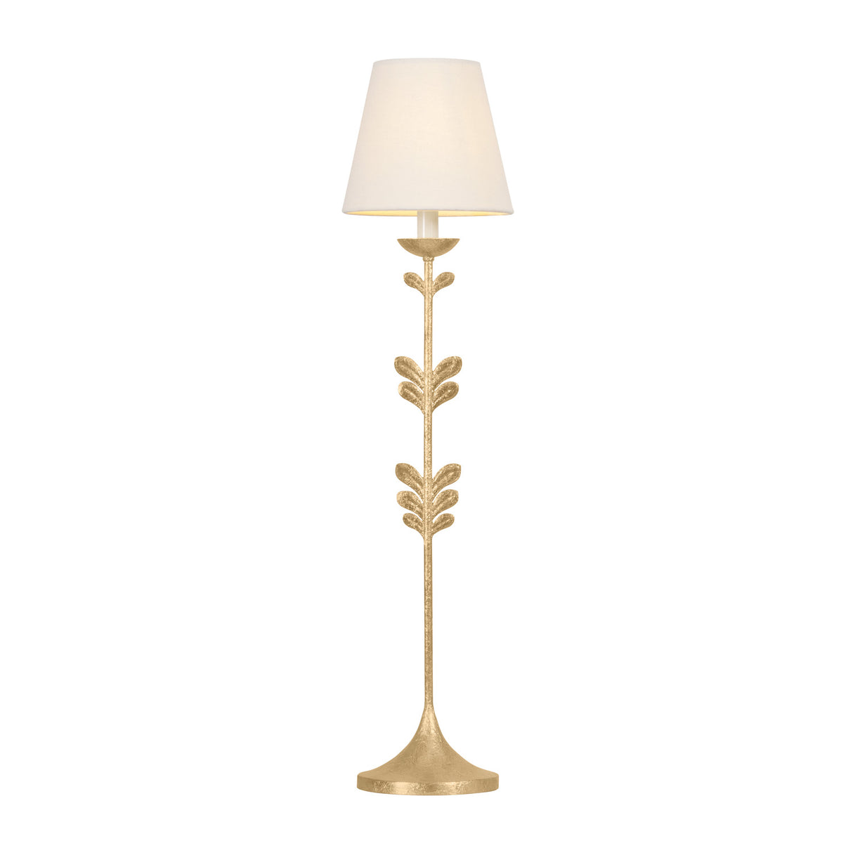 Aviva Buffet Lamp 34", Gold Leaf