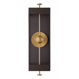 Granville LED Outdoor Wall Light, Extra Large 34", Textured Bronze and Patina Brass