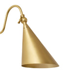 Faye Gooseneck Rechargeable Wall Sconce, Aged Brass
