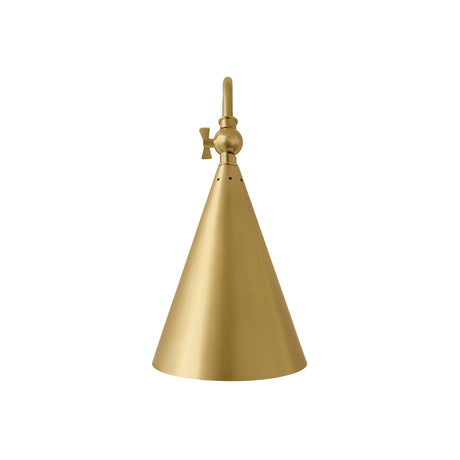 Faye Gooseneck Rechargeable Wall Sconce, Aged Brass