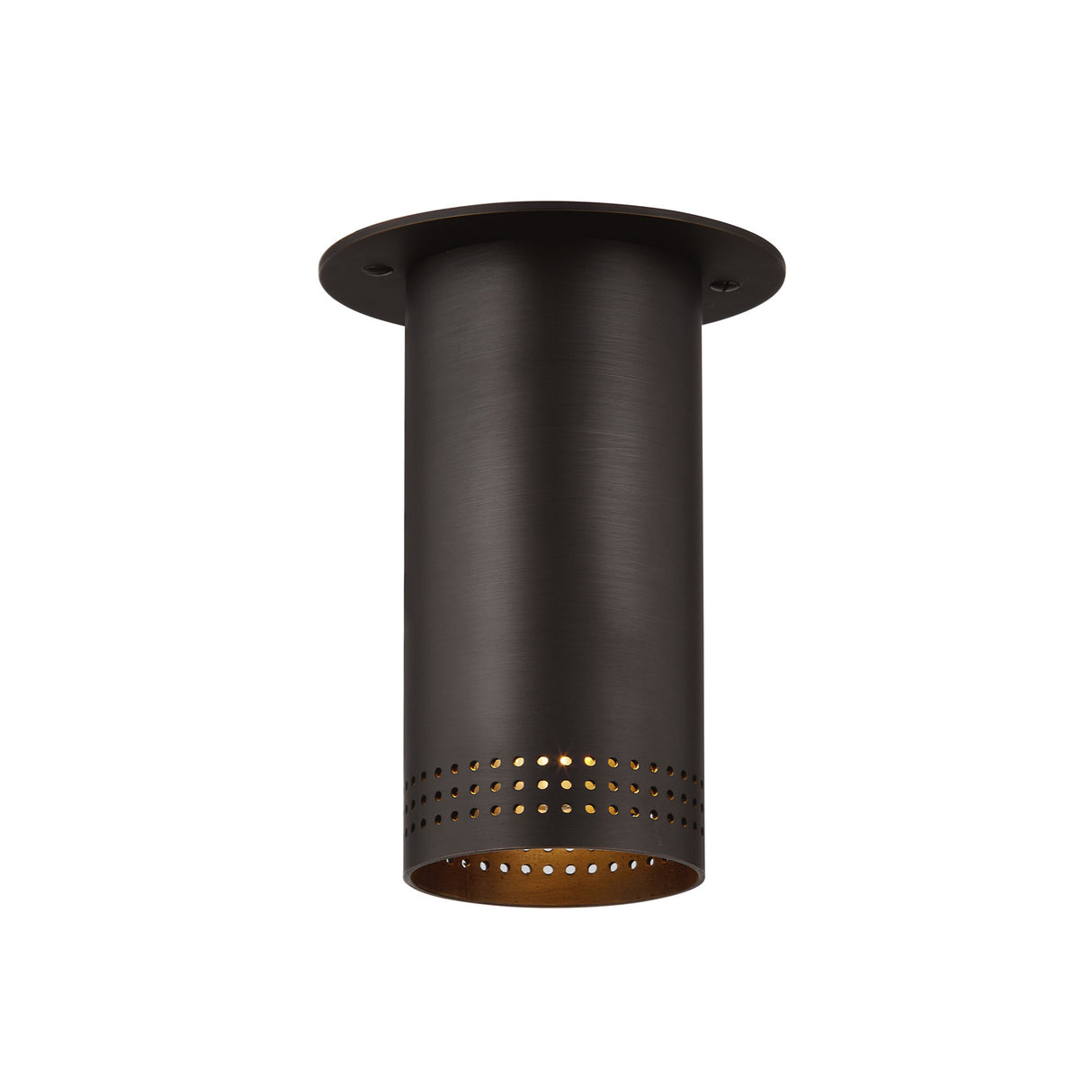 Bevan Small Cylinder Flush Mount 5", Bronze