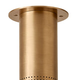 Bevan Small Cylinder Flush Mount 5", Patina Brass