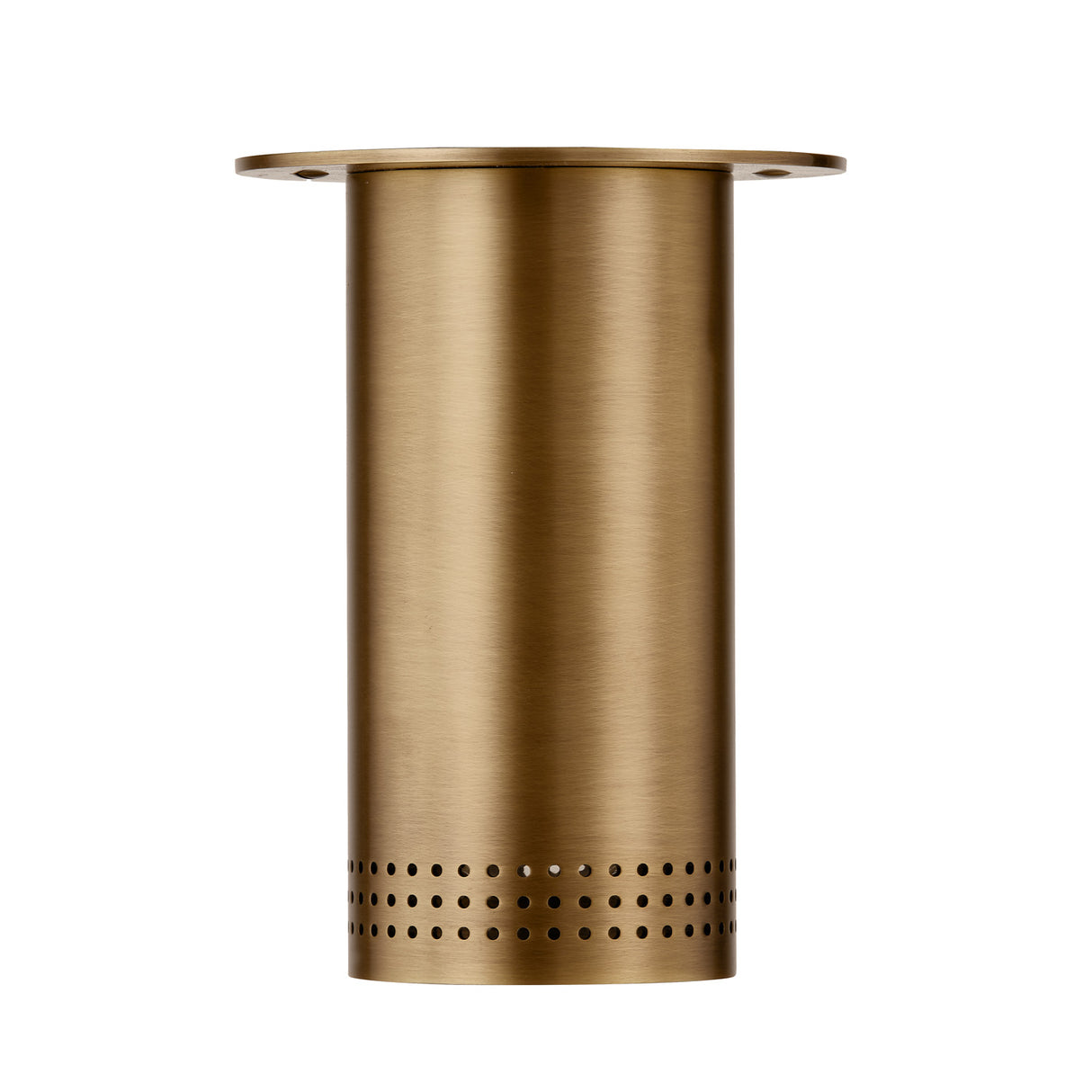 Bevan Small Cylinder Flush Mount 5", Patina Brass