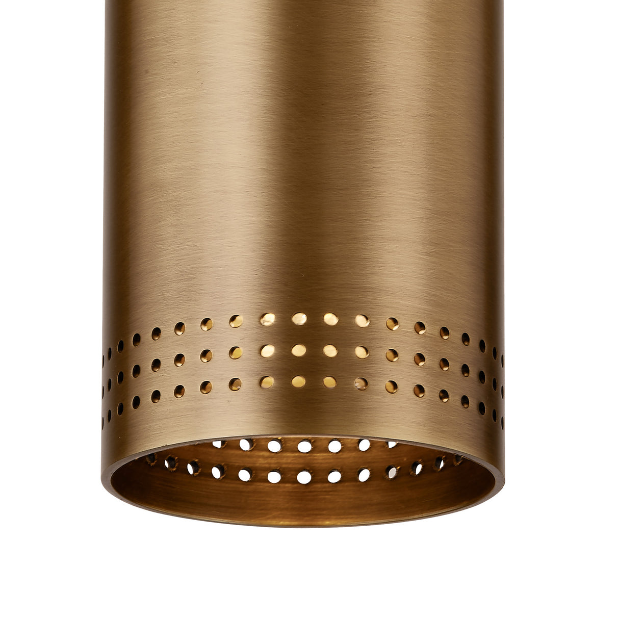 Bevan Small Cylinder Flush Mount 5", Patina Brass