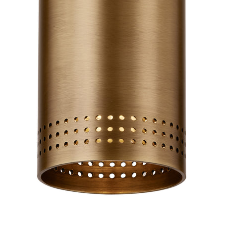 Bevan Small Cylinder Flush Mount 5", Patina Brass