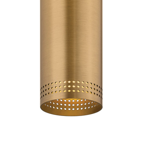 Bevan Medium Cylinder Flush Mount 5", Patina Brass