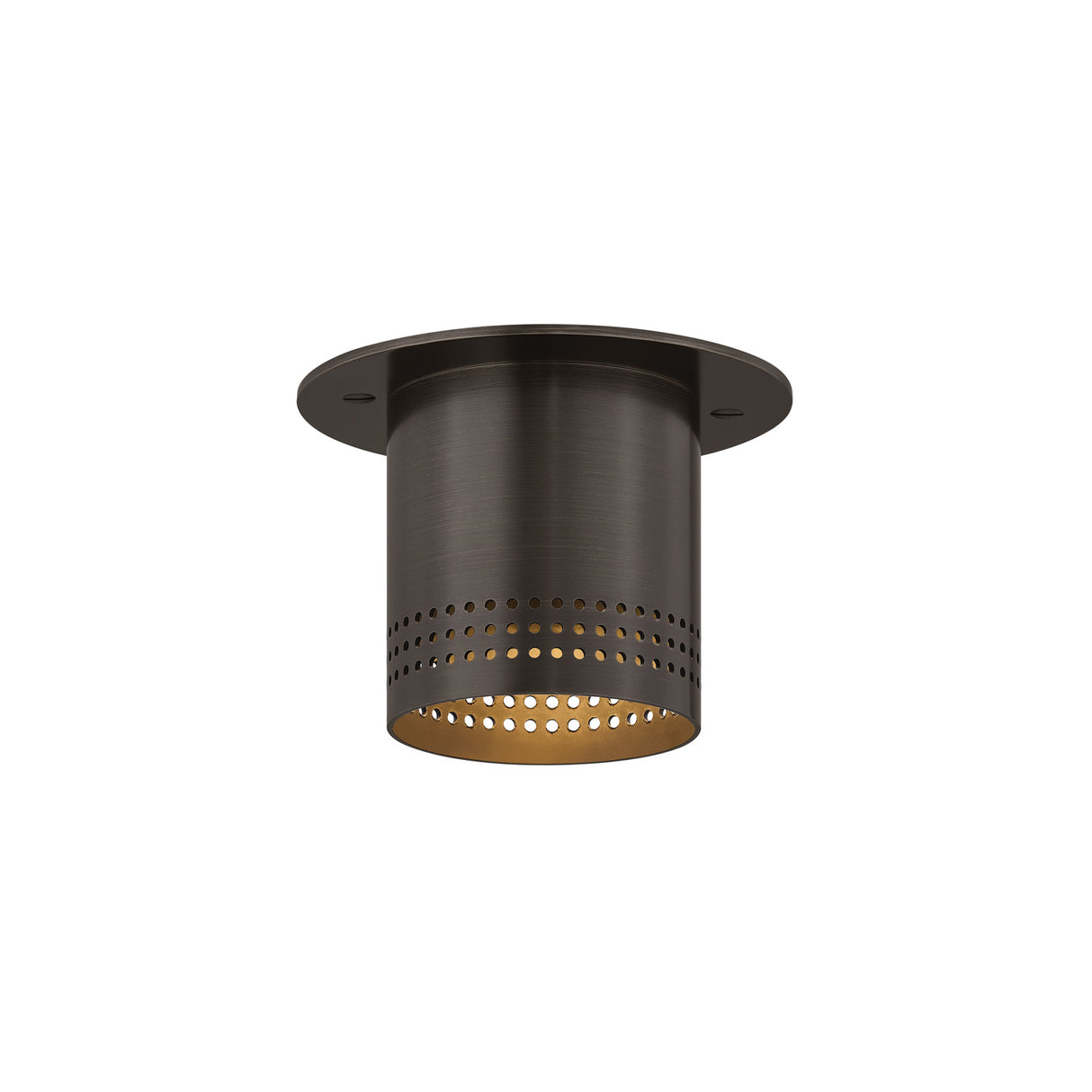 Bevan Mini Cylinder Flush Mount 5", Bronze
