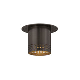 Bevan Mini Cylinder Flush Mount 5", Bronze