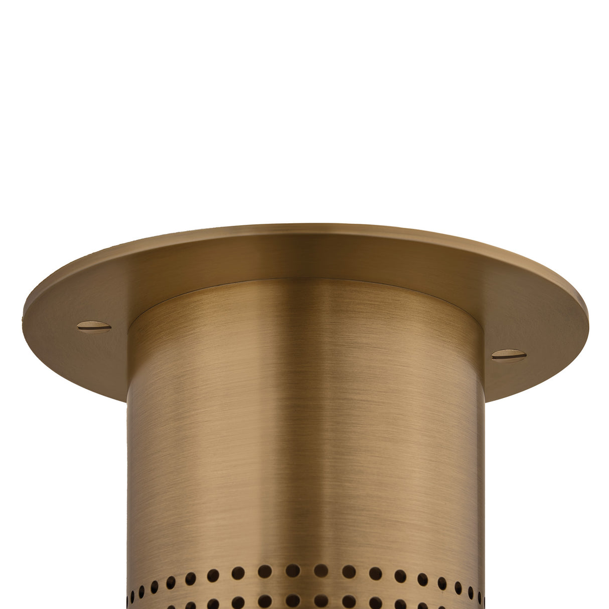 Bevan Mini Cylinder Flush Mount 5", Patina Brass