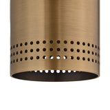 Bevan Mini Cylinder Flush Mount 5", Patina Brass