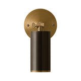 Alcott Adjustable Wall Sconce 9", Bronze and Patina Brass