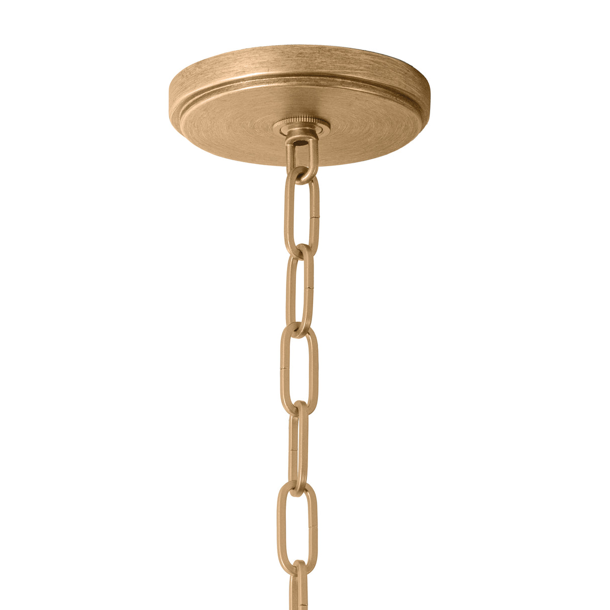 Birdie Extra Large Pendant 37", Gold Leaf and Natural Rope
