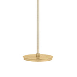 Birdie Floor Lamp 64", Gold Leaf and Natural Rope