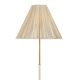 Birdie Floor Lamp 64", Gold Leaf and Natural Rope