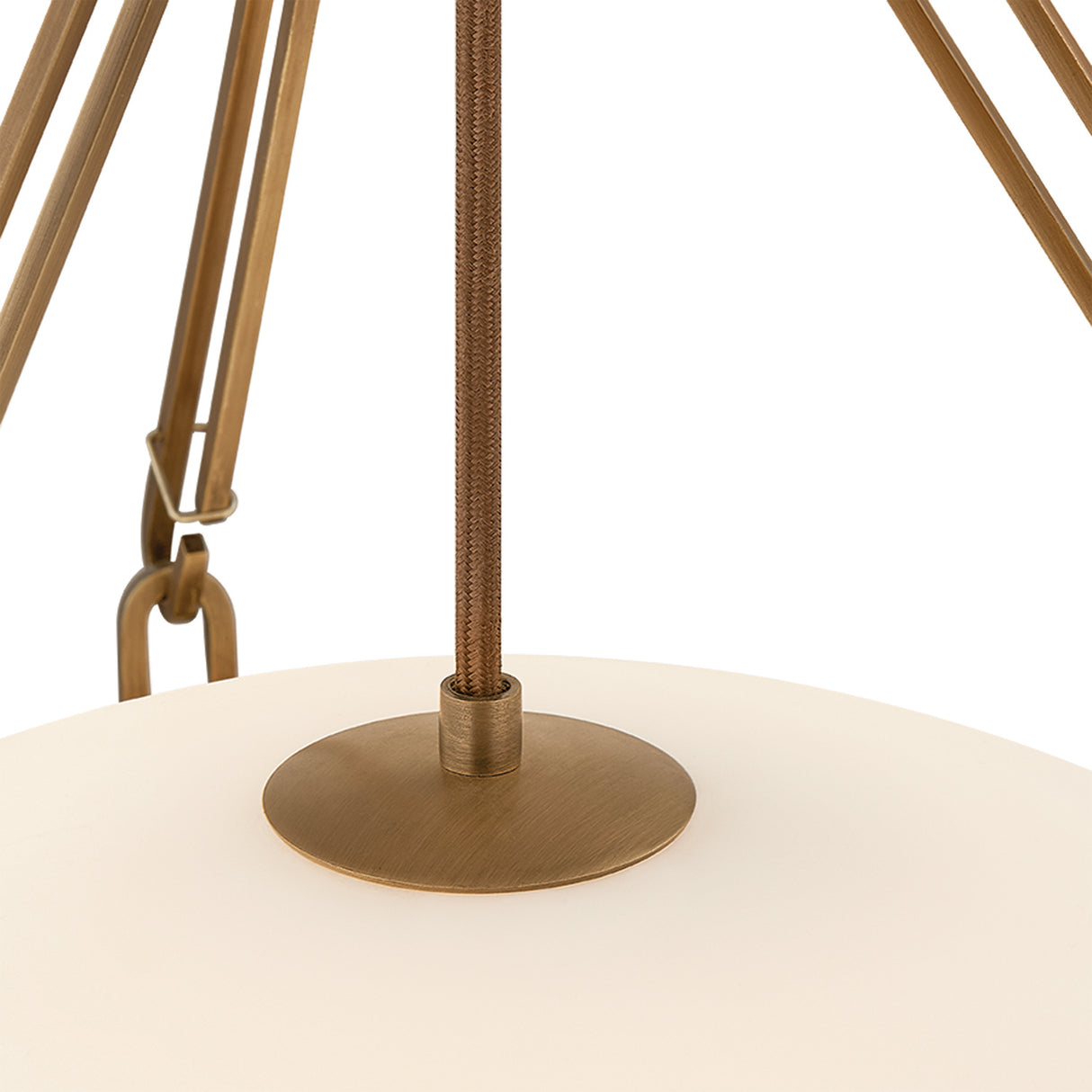 Dunmore Large Pendant 21", Patina Brass