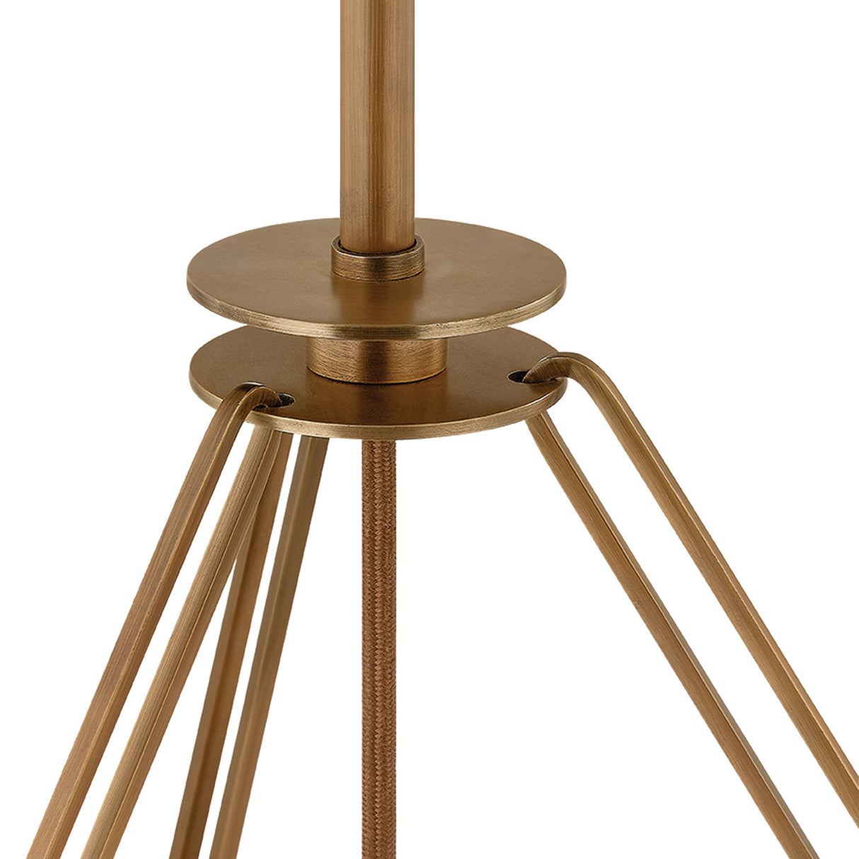 Dunmore Large Pendant 21", Patina Brass
