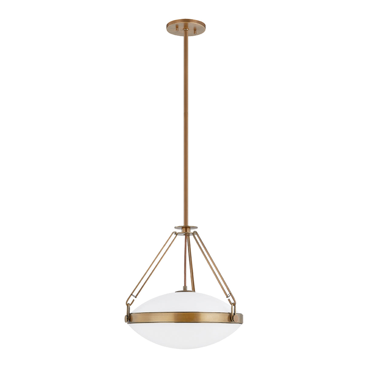 Dunmore Large Pendant 21", Patina Brass
