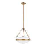 Dunmore Large Pendant 21", Patina Brass