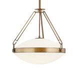 Dunmore Large Pendant 21", Patina Brass