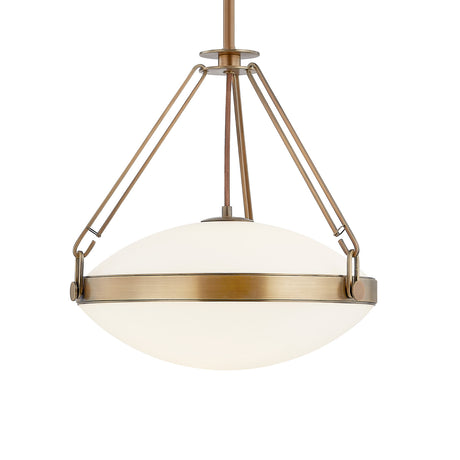 Dunmore Large Pendant 21", Patina Brass
