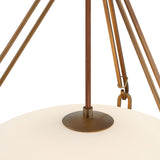Dunmore Medium Pendant 16", Patina Brass