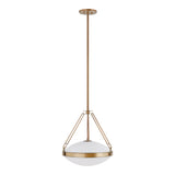 Dunmore Medium Pendant 16", Patina Brass
