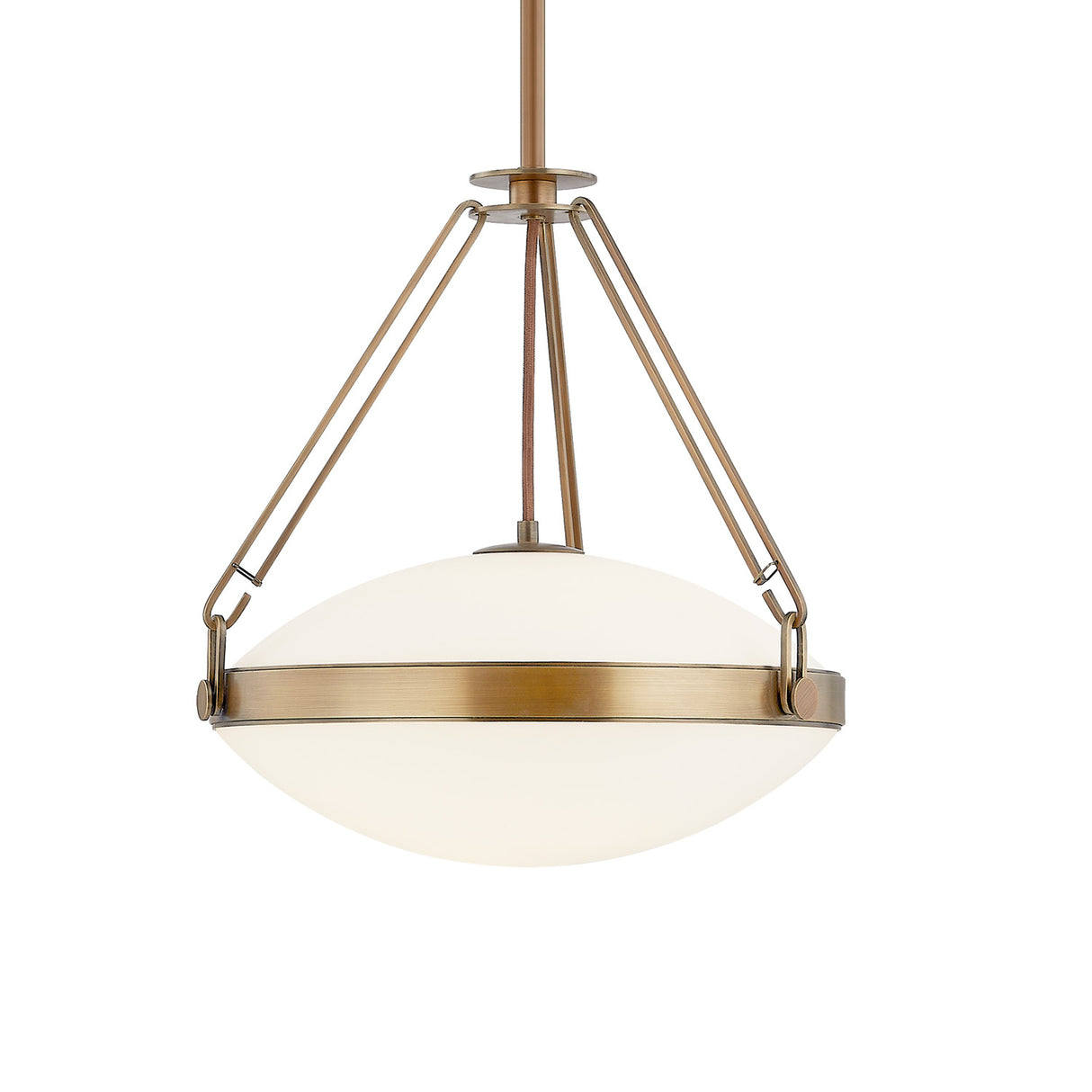 Dunmore Medium Pendant 16", Patina Brass