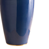 Danielle Table Lamp 30", Ocean Blue and Aged Brass