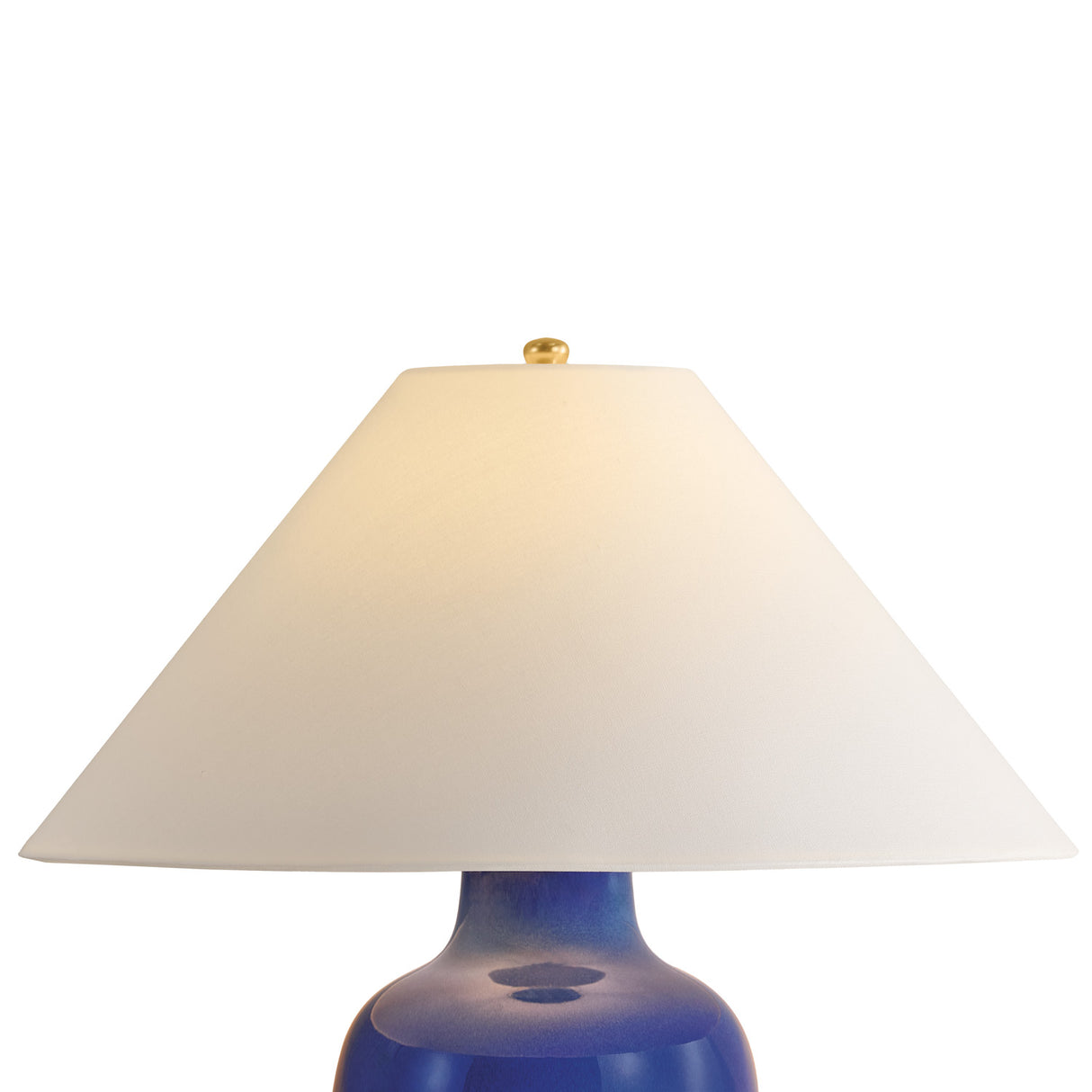 Danielle Table Lamp 30", Ocean Blue and Aged Brass