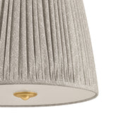Wilma Medium Pendant 18", Aged Brass and Taupe Print