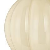 Livia Medium Pendant 16", Aged Brass and Buttermilk Glass