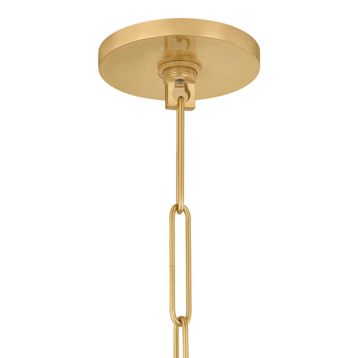 Livia Medium Pendant 16", Aged Brass and Buttermilk Glass