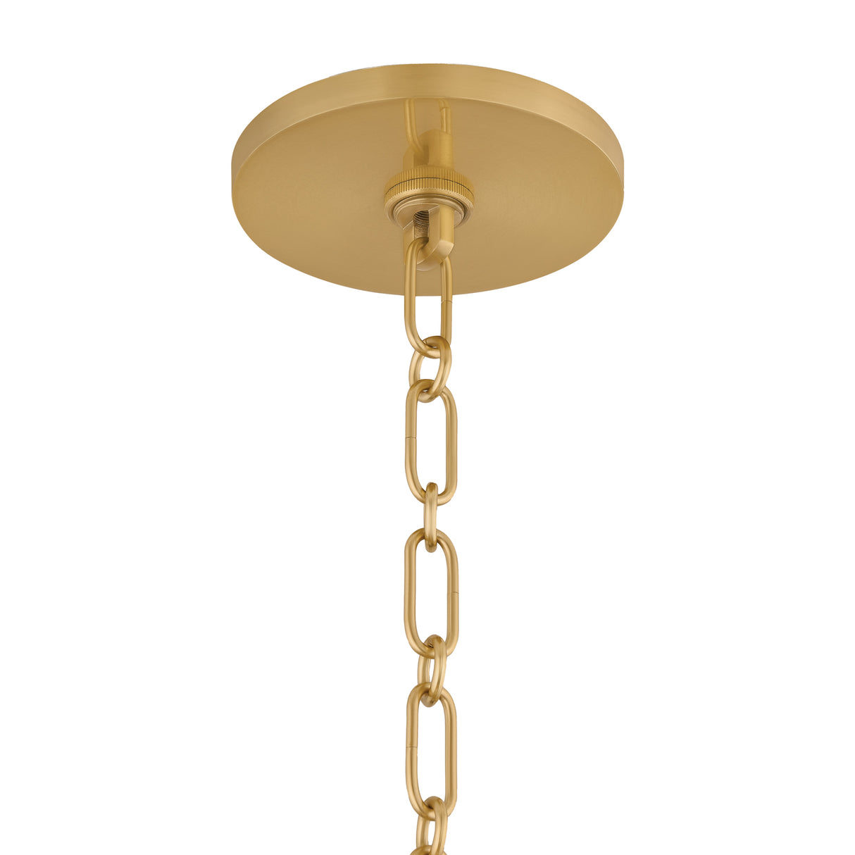 Valencia 5 Light Pendant 30", Aged Brass and Natural Wicker