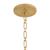 Valencia 5 Light Pendant 30", Aged Brass and Natural Wicker