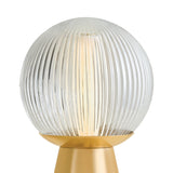 Jaydon Rechargeable Table Lamp 11", Aged Brass