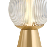 Jaydon Rechargeable Table Lamp 11", Aged Brass