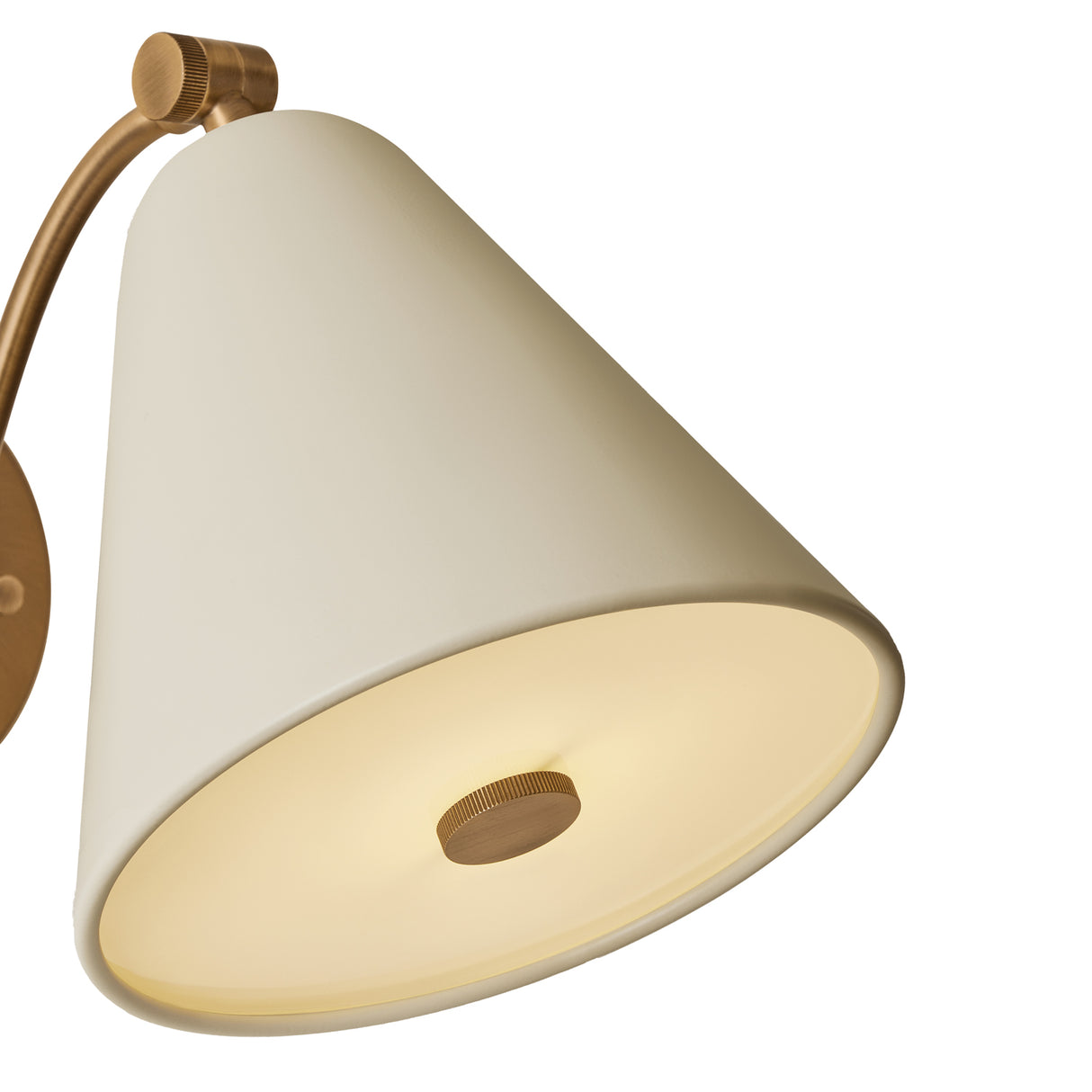 Bryden Pivot Wall Sconce 8", Patina Brass and Soft Sand