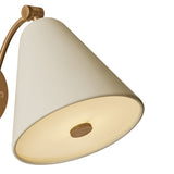 Bryden Pivot Wall Sconce 8", Patina Brass and Soft Sand