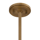 Bryden 3 Light Chandelier 30", Patina Brass and Soft Sand