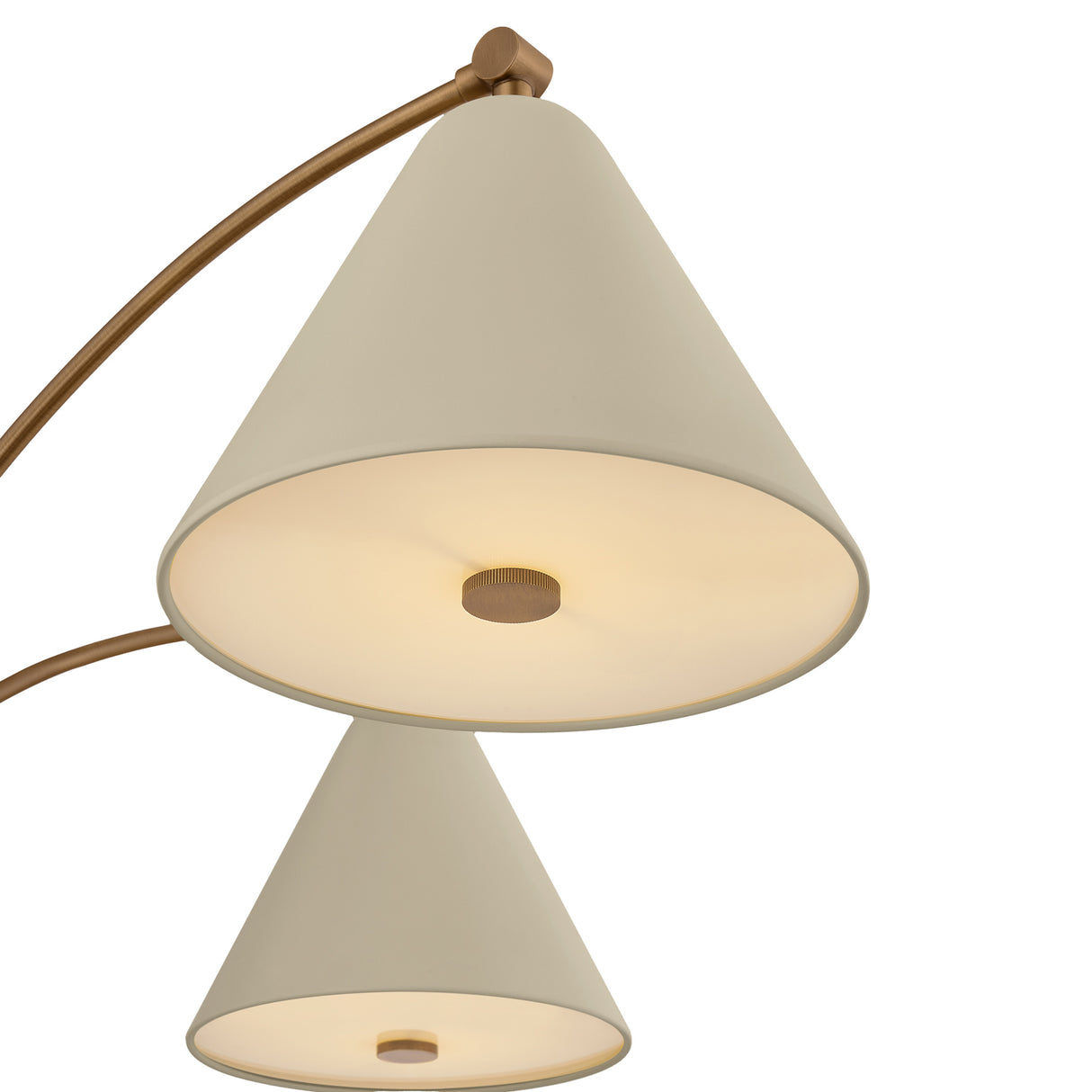Bryden 5 Light Chandelier 42", Patina Brass and Soft Sand