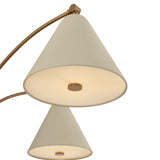 Bryden 5 Light Chandelier 42", Patina Brass and Soft Sand