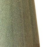 Palmyra Table Lamp 27", Aged Brass and Glossy Sage Green Crackle